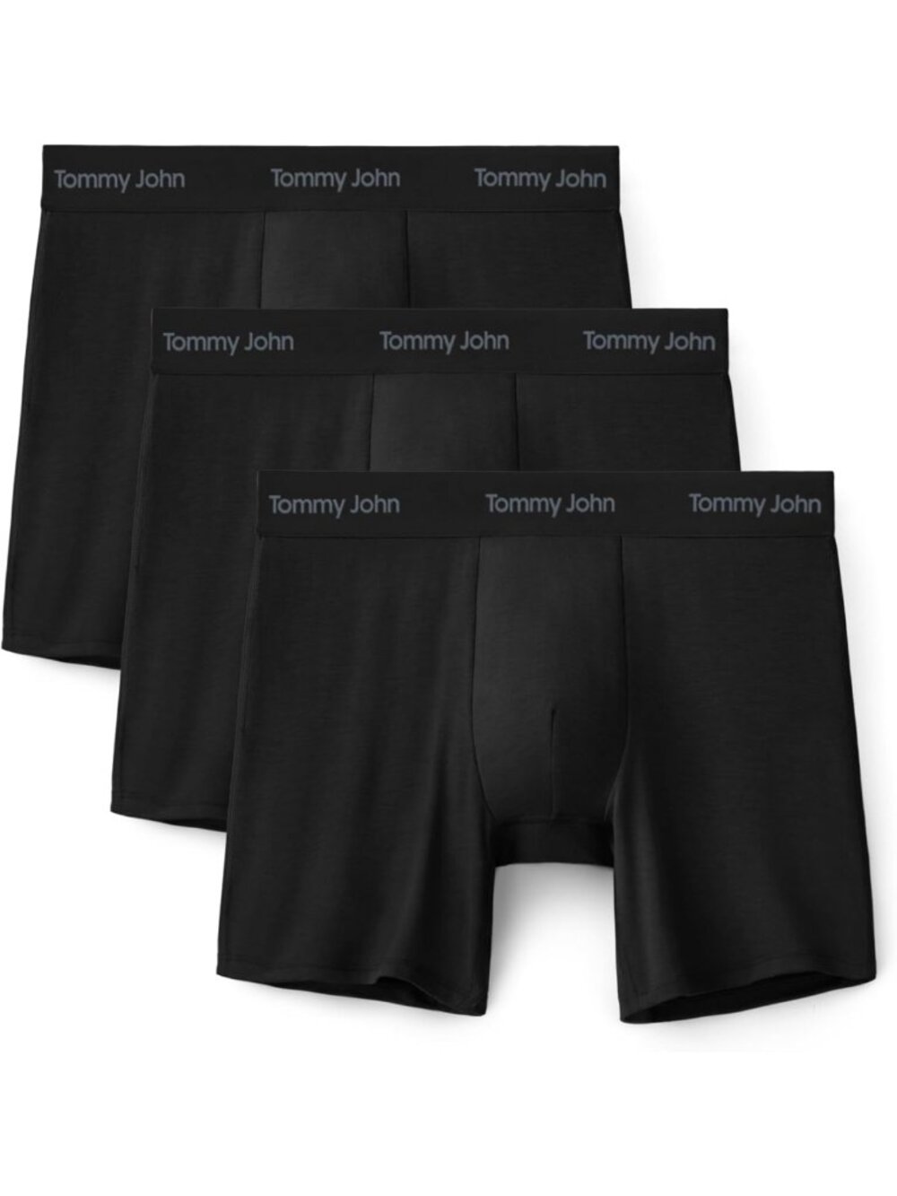 Luxe Modal Men's 6" Mid-Length Boxer Briefs - Comfortable Underwear 3-Pack